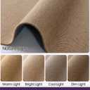 DEXI Ultra Thin Door Mat Indoor Entrance 36x56, Non Slip Rubber Backed Entryway Mats Dirt Trapper, Low Profile Front Doormat for Inside Entry, Patio, Porch, Dark Beige