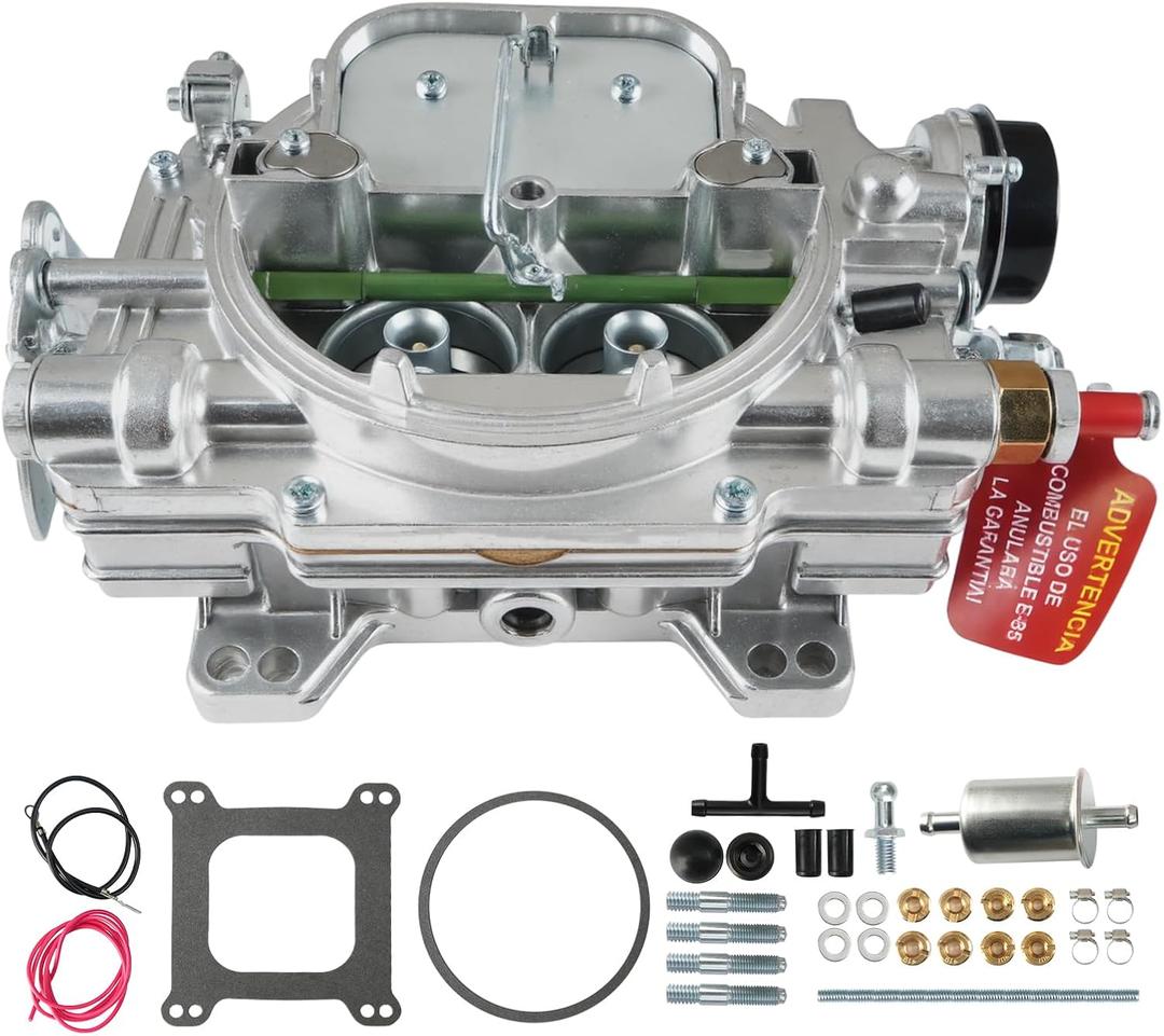1409 Carburetor Replacement for Performer Marine 600 CFM Square Bore 4 Barrel Air Valve Secondary with Electric Choke