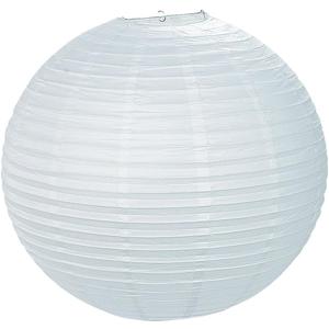 Fun Express Jumbo White Paper Lanterns 30 Inch Large Hanging Lantern for Bridal Shower Decorations Wedding Decorations for Reception Ceiling Decor - Chinese Paper Lantern for Garden Party Decorations