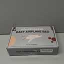 Baby Airplane Bed, Baby Travel Essentials for Flying, Portable Plane Seat Foot Rest Extender Must Haves for Infants Under 8 Months (Black)