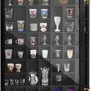 30.5x19.1'' Shot Glass Display Case with Removable Shelves
54 Slots, Acrylic Door with Lock, Dustproof UV Protection, Fits Various Shot glasses, Display Cabinet for Bar Home