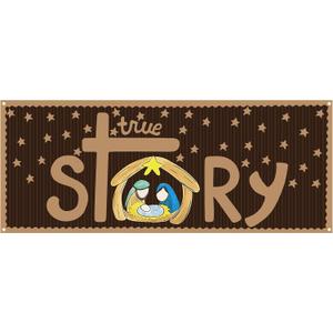 4X 9.8ft Christmas Nativity Scene Photo Backdrop Outdoor Christian Religious Birth of Jesus Banner for Photography Booth Prop Christmas Party Decoration