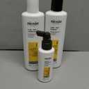 Nioxin Scalp + Hair Thickening System Kits | For Natural, Colored, & Damaged Hair with Light to Progressed Thinning | Strengthen & Boost Hair Density with Niacinamide & Biotin | 3 Month Supply