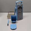 ONCE FOR ALL Upgrade Safe Mandoline Slicer Plus, Biger Size, Adjustable Vegetable Food Chopper Potato Fries Cutter, Detachable Blade, Kitchen Chopping Artifact, Gift (SkyBlue)