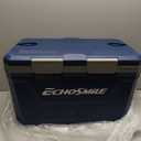 EchoSmile 35 Quart Cooler, Ultra-Light Hard Coolers, Outdoor Insulated Ice Chest Box for Camping, Drink, Beach, Fishing and Boating, 35L