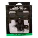 Car Vent Butterfly Mount Fits All Phones Black 