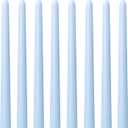 8 Pack 10 Inch Baby-Blue Smooth Taper Candle Set, 7/8 Inch Unscented Driples Candlesticks for Home Decoration, 6-7 Hours Burn