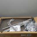 WDT 990Lbs Capacity Heavy Duty Rolling Utility Cart, NSF Rolling Carts with Wheels,Commercial Grade Metal Cart with Handle Bar & Shelf Liner,Trolley Serving Cart for Restaurant,Kitchen,Gray