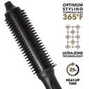 ghd Rise Volumizing Hot Hair Brush - Professional 1.25 Hot Brush for Dry Hair with Maximum Root Lift, 2x Volume, 365F Safe Styling Temperature Technology and Auto Sleep Mode - Black