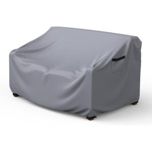 Mrrihand Heavy Duty Patio Sofa Cover, 3-Seater Outdoor Sofa Loveseat Cover, Outdoor Patio Furniture Cover with Air Vent and Handles, 78" W33" D32" H, Grey
