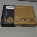 Desktop Black Glass Dry Erase Whiteboard with Reversible Wood Stand, Small Portable White Board Easel for Desk, Reusable Desk Notepad 9.5"x6.7" for Office, Home, School, Marker & Eraser Included, Yeoux