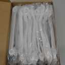 Alzassbg 10 Pack Black and Silver Cabinet Pulls, 6-1/4 Inch(160mm) Hole Centers Kitchen Hardware Cabinet Handles for Cabinets and Drawers AL3097CP-MB