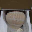 Mowtanco Rustic Ceramic Vase for Home Decor, Farmhouse Decorative Vases for Pampas Grass, Terracotta Vase with Tassel Design, Handle Flower Vase, Clay Vase for Living Room Decoration, 8 inch Tall (Gray - Round)