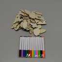 Worgree DIY Wooden Magnets, 36 pcs Wooden Art Craft Supplies Painting Kit for Kids Party Favors for Boys Girls Ages 4-8 8-12 Birthday Easter Crafts Gifts Toys Basket Goodie Bag Stuffers