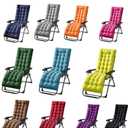 Patio Chaise Lounger Cushion, Lounge Chair Recliners Chair Cushions, Rocking Chair Sofa Cushion with 6 Ties,Thick Padded Swing Bench Cushion61x18.89x3.14in (Navy Blue), 61 inches x 19 inches x 3.14 inches