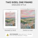 Homeforia 12x16 Silver Picture Frame, High-End Metal, 9x12 Mat, Glass
