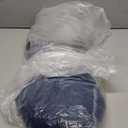 RESTCLOUD Adjustable Lumbar Support Pillow for Sleeping Memory Foam Back Support Pillow for Lower Back Pain Relief and Sleeping, Lumbar Support Pillow for Bed and Chair (Includes a removable pad, Dark Blue)