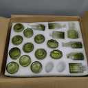 Glass Bud Vases Set of 36PCS, Small Flower Vases for Wedding Centerpiece Table Decoration, Vintage Vase in Bulk for Flower Arrangements, Mini Vase for Birthday Party, Festival Home Decor,Green