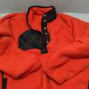Yanekop Womens Fuzzy Fleece Pullover Sherpa Sweatshirt Long Sleeve Button Down Sweater Jacket with Pockets L