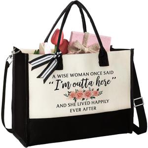 Pawzity Retirement Gifts for Woman 2025 - Retired Bags for Boss Lady, Manager, Teacher, Nurse, Women - Tote Bag
