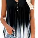 Mystry Zone Womens Top Casual Blouse Button Up Ruffle Tunic Shirts Fit Flare S