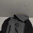 Boys Fleece Lined Jacket Kids Winter Warm Sherpa Hoodie Jacket with Pockets Full Zip Winter Outdoor Coat (8-9 Years, Dark Gray+black)