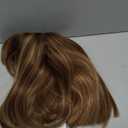 EMMOR 100% Human Hair Wig for Women - 10 Inch Shoulder Length Bob Cut with Bangs & Breathable Cap, Natural Looking for Daily Wear(Mixed Brown)