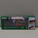 BRIO World Battery-Operated Steaming Train - 3-Piece Motorized Train Engine for Wooden Track with Lights and Kid-Friendly Steam - Interactive Play with Forward/Reverse - for Kids 3 & Up