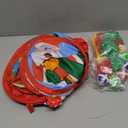 2 In 1 Christmas Party Games for Kids Adults, 20 Pcs Double Sided Foldable Board with Bean Bags Sticky Balls Toss and Dart Game Christmas Theme Gift for Family Xmas Party Favor Carnival Indoor Outdoor