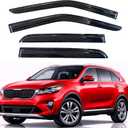 KPY Rain Guards Fit for 2016-2020 Kia Sorento, Out-Channel Window Visors Vent Wind Deflectors 4PC, Car Accessories for 16-20 Sorento