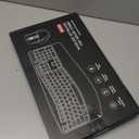 Wireless Keyboard and Mouse Combo, 2.4G Full Size Wave Keys Ergonomic Keyboard with Wrist Rest and 3-Level DPI Adjustable Wireless Ergonomic Mouse for Windows, Mac OS Desktop/Laptop/PC(Black)