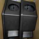 Qualirey 2 Pcs Rat Bait Station with Keys 13.58 x 8.98 x 3.35 Inch Rodent Station Rat Traps, Keeps Children and Pets Safe Indoor and Outdoor, Bait Not Included (Black)