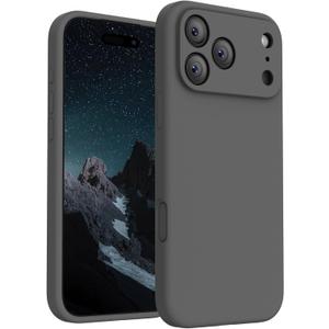 FireNova Magnetic for iPhone 17 Pro Max Case, Compatible with MagSafe, [Integrated Silicone Camera Control Button] [Camera Protection] Anti-Scratch Microfiber Lining Phone Case, 6.9", Space Gray