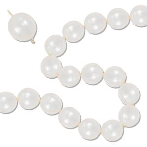 Pearl White Linking Balloons, 100PCS 6 Inch Pearl Color Quick Link Balloons for Making Balloon Wall Heart Arch, Tails Balloon for Wedding Birthday Baby Shower Engagement Graduation Party Decorations
