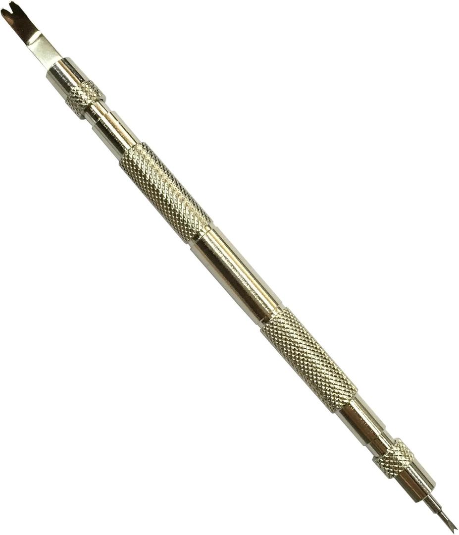 Bergeon 6111 Watch Spring Bar Tool - Long Stainless Steel Handle with Replaceable Chuck Braced Multi Function Tool Ends