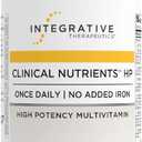 Integrative Therapeutics Clinical Nutrients HP - Daily Multivitamin for Vital Nutrients - Antioxidant Support for Men & Women* - No Added Iron - Dairy-Free - 120 Count (60 Servings), Exp 07/31/2027