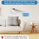 Smoke Detector and Carbon Monoxide Detector Combo with LED Indicators, 2 in 1 CO & Smoke Alarm, Battery Operated Smoke and Carbon Monoxide detectors 6-Pack, No Manufacturing Date