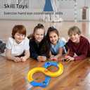 Marble Run Infinite Loop Toy with 2 Rubber Balls Handheld Changing Marble Track Hand-Eye-Brain Coordination Games for Kids Girls Boys Teens Adults Indoor Outdoor Game Improves Attention Equipment