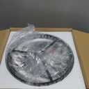 Black Crystal Flush Mount Ceiling Light, 4 Lights Black Dining Room Light Fixtures with E12 Base, Modern Close to Ceiling Light Fixture for Bathroom, Hallway, Kitchen, Bedroom, Entryway