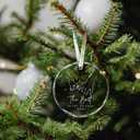 3 x Pawzity Engagement Ornament - Our First Christmas Engaged Ornament 2024 - Engaged Ornaments - Glass Christmas Ornament