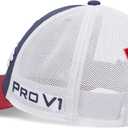 Titleist Tour Performance Mesh Golf Hat, Navy/ Crimson/ White