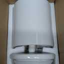 Barnyard Designs Large Dog Treat Container Airtight with Lid, Cute Rustic Ceramic Dog Treat Storage Jar for Kitchen Counter (White)