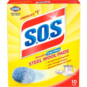 S.O.S 98014 Steel Wool Soap Pad (60 Count)