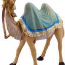 VILLAGE GIFT IMPORTERS 5" Christmas Nativity Collection | Standing Camel with Blue Saddle Blanket | Great Hand-Painted and Made in Italy