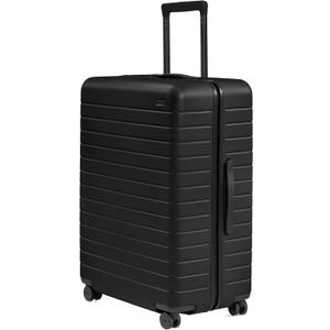 Away Large Checked Luggage, 29 Inch Hardside Suitcase with Spinner Wheels, Lightweight & Durable, TSA Lock, Jet Black, Standard