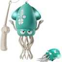 Electric Music Lights Dancing Octopus Toy, Rawling Auto Obstacle Avoidance Octopus Sensor Toy, Automatic Swing Magic Figure for Kids Toddler Boy Girls (Green)