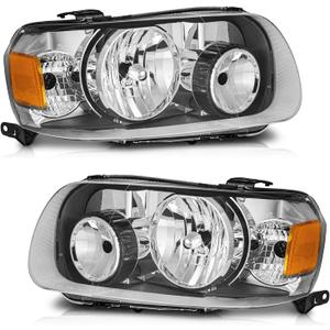 Headlights for 2005 Escape (submodel: XLT No Boundaries, XLT Sport), 05 2006 2007 Ford Escape (submodel: Hybrid, Limited, XLS, XLT) Headlamp Replacement Pair Set Driver&Passenger side
