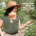 KeaBabies Baby Wrap Carrier - All in 1 Original Baby Carrier Newborn to Toddler Sling, Easy to Wear, Hands Free Bonding, Lightweight, Breathable Infant Wraps (Forest Berries)