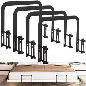 Metal Bed Frame Mattress Slide Stopper(H5.2) 4Pcs Keeping Mattress from Sliding for Foot of Adjustable Beds