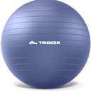 Trideer Exercise Ball Yoga Ball,Office Seating & Balance Ball Chair, Stability Ball for Pilates, Physical Therapy,Core Training & Balance Improvement & Stretching (L(23-26ines/58-65cm), Midnight Blue)
